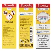 Lemon Sherbets E-Liquid by Dinner Lady 50/50