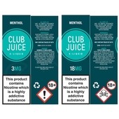 Menthol E-Liquid by Club Juice 50/50