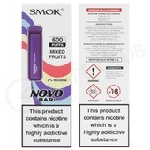 Mixed Fruit Smok Novo Bar Disposable Vape