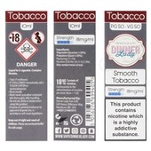 Smooth Tobacco E-Liquid by Dinner Lady 50/50