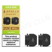 Sour Apple Gold Bar Apollo Prefilled Pods