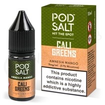 Amnesia Mango Nic Salt E-Liquid by Pod Salt & Cali Greens