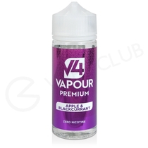 Apple & Blackcurrant Shortfill E-Liquid by V4 Vapour Premium 100ml