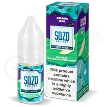 Apple Blackcurrant On Ice Nic Salt E-Liquid by SQZD