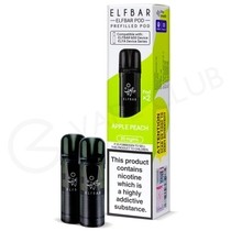 Apple Peach Elf Bar 600 Prefilled Pods