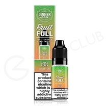 Apple Peach Nic Salt E-Liquid by Dinner Lady Fruit Full