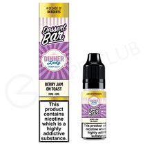 Berry Jam On Toast Nic Salt E-Liquid by Dinner Lady Dessert Bar Salts