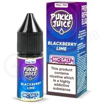 Blackberry Lime Nic Salt E-Liquid by Pukka Juice