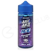 Blackcurrant & Lime Shortfill E-Liquid by Just Juice Ice 100ml