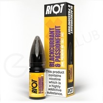 Blackcurrant & Passionfruit Nic Salt E-Liquid by Riot X