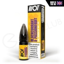 Blackcurrant & Passionfruit Nic Salt E-Liquid by Riot X