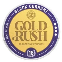 Blackcurrant Gold Rush Nicotine Pouches by Gold Bar