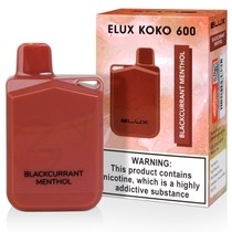 Blackcurrant Menthol Elux Koko 600 Disposable Vape