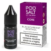 Blackcurrant Menthol Nic Salt E-Liquid by Pod Salt