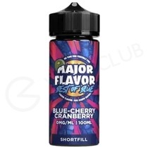Blue Cherry Cranberry Shortfill E-Liquid by Major Flavour Best of Blue