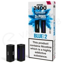 Blue Edition 2 Vapes Bars Angel 2400 Prefilled Pods