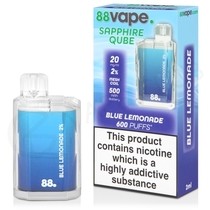 Blue Lemonade 88Vape Sapphire Qube Disposable Vape