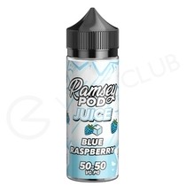 Blue Raspberry On Ice Shortfill E-Liquid by Ramsey Pod