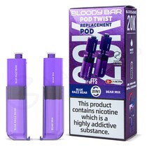 Blue Razz Bear & Bear Mix Bloody Bar Pod Twist 20K Refill Pack