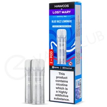 Blue Razz Lemonade Hawcos x Lost Mary Crystal Pro Prefilled Pods