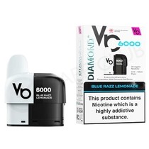 Blue Razz Lemonade Vapes Bars Diamond 6000 Refill Pack