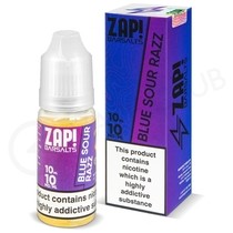 Blue Sour Razz Nic Salt E-Liquid by Zap Bar Salts