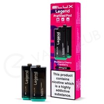 Blueberry Cherry Cranberry Elux Legend 1500 2in1 Prefilled Pods