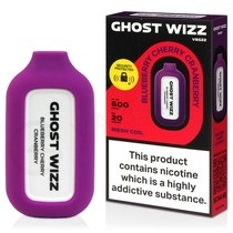 Blueberry Cherry Cranberry Vapes Bars Ghost Wizz Disposable Vape