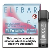 Blueberry Cotton Candy Elf Bar Elfa Prefilled Pod