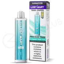 Blueberry Razz Gami Hawcos x Lost Mary Promax 7000 Disposable Vape