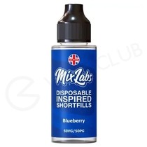 Blueberry Shortfill E-Liquid by Mix Labs 100ml