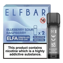 Blueberry Sour Raspberry Elf Bar Elfa Prefilled Pod