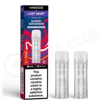 Blueberry Sour Raspberry Hawcos x Lost Mary Crystal Pro Prefilled Pods