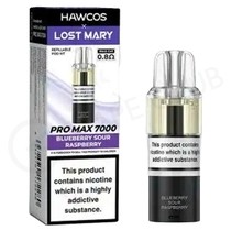 Blueberry Sour Raspberry Hawcos x Lost Mary Pro Max 7000 Refill Pack