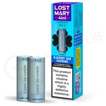 Blueberry Sour Raspberry Lost Mary 4 in 1 Prefilled Pod