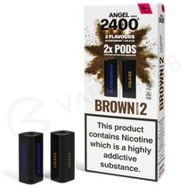 Brown Edition 2 Vapes Bars Angel 2400 Prefilled Pods