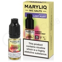 Cherry Lemon Mint Nic Salt E-Liquid by Lost Mary Maryliq