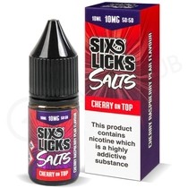 Cherry on Top Nic Salt E-Liquid by Six Licks