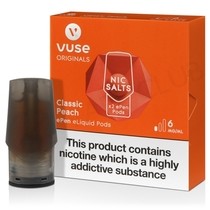 Classic Peach ePen Nic Salt Prefilled Pod by Vuse