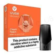 Classic Peach ePen Nic Salt Prefilled Pod by Vuse