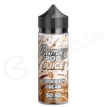 Cookies N Cream Shortfill E-Liquid by Ramsey Pod 100ml