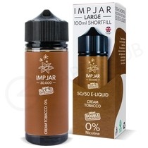 Cream Tobacco Shortfill E-Liquid by Imp Jar Large 100ml