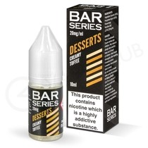 Creamy Toffee Nic Salt E-Liquid by Bar Series Desserts