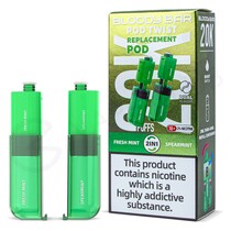 Fresh Mint & Spearmint Bloody Bar Pod Twist 20K Refill Pack