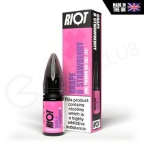 Grape & Strawberry Nic Salt E-Liquid by Riot X