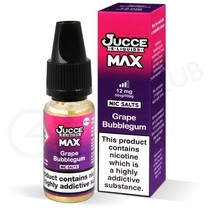 Grape Bubblegum Nic Salt E-Liquid by Jucce Max