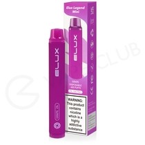 Grape Elux Legend Mini Disposable Vape