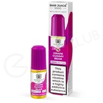 Grape Gummy Bear Nic Salt E-Liquid by Bar Juice 5000