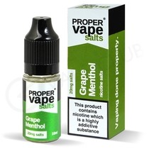 Grape Menthol Nic Salt E-Liquid by Proper Vape