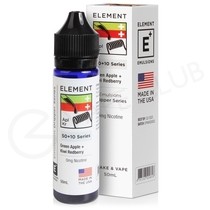 Green Apple + Kiwi Redberry Shortfill E-liquid by Element Emulsions 50ml